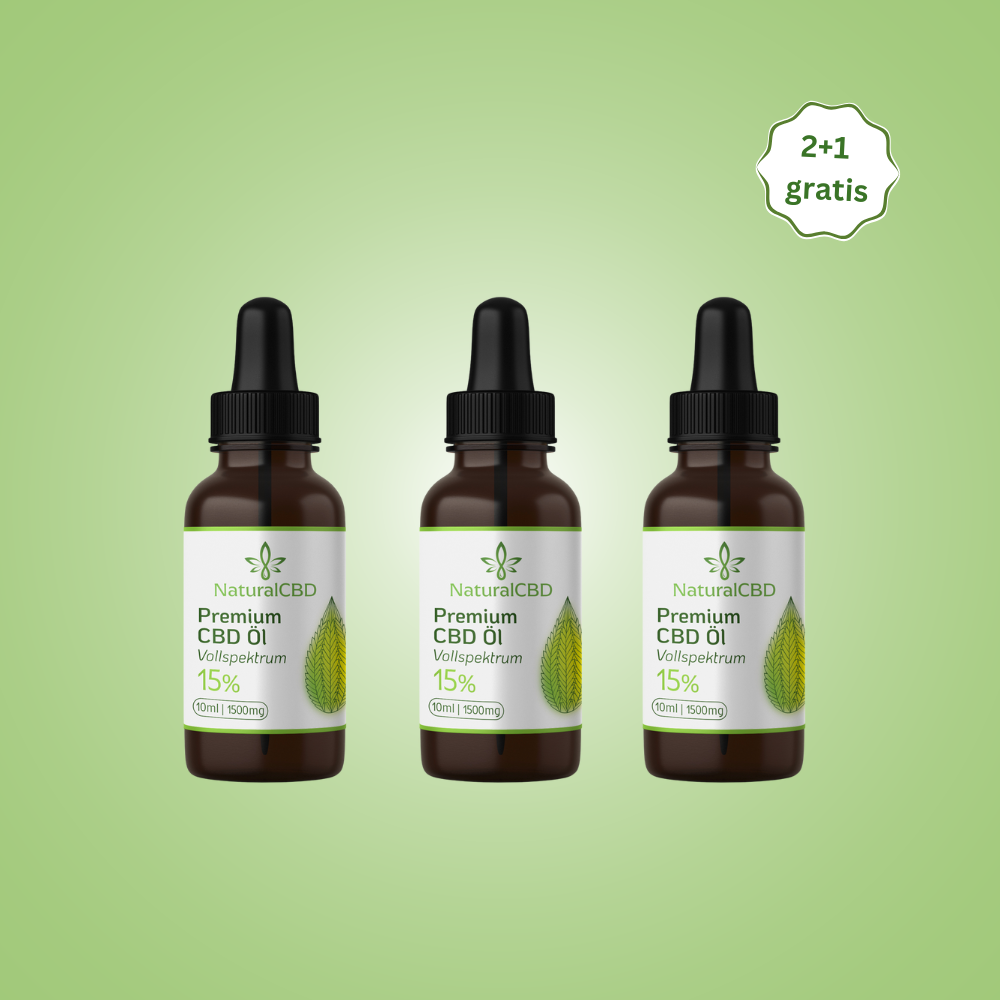 15 % CBD Öl – 2+1 Vorteilsset