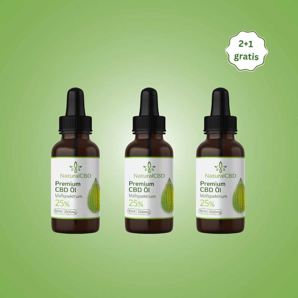25 % CBD Öl – 2+1 Vorteilsset