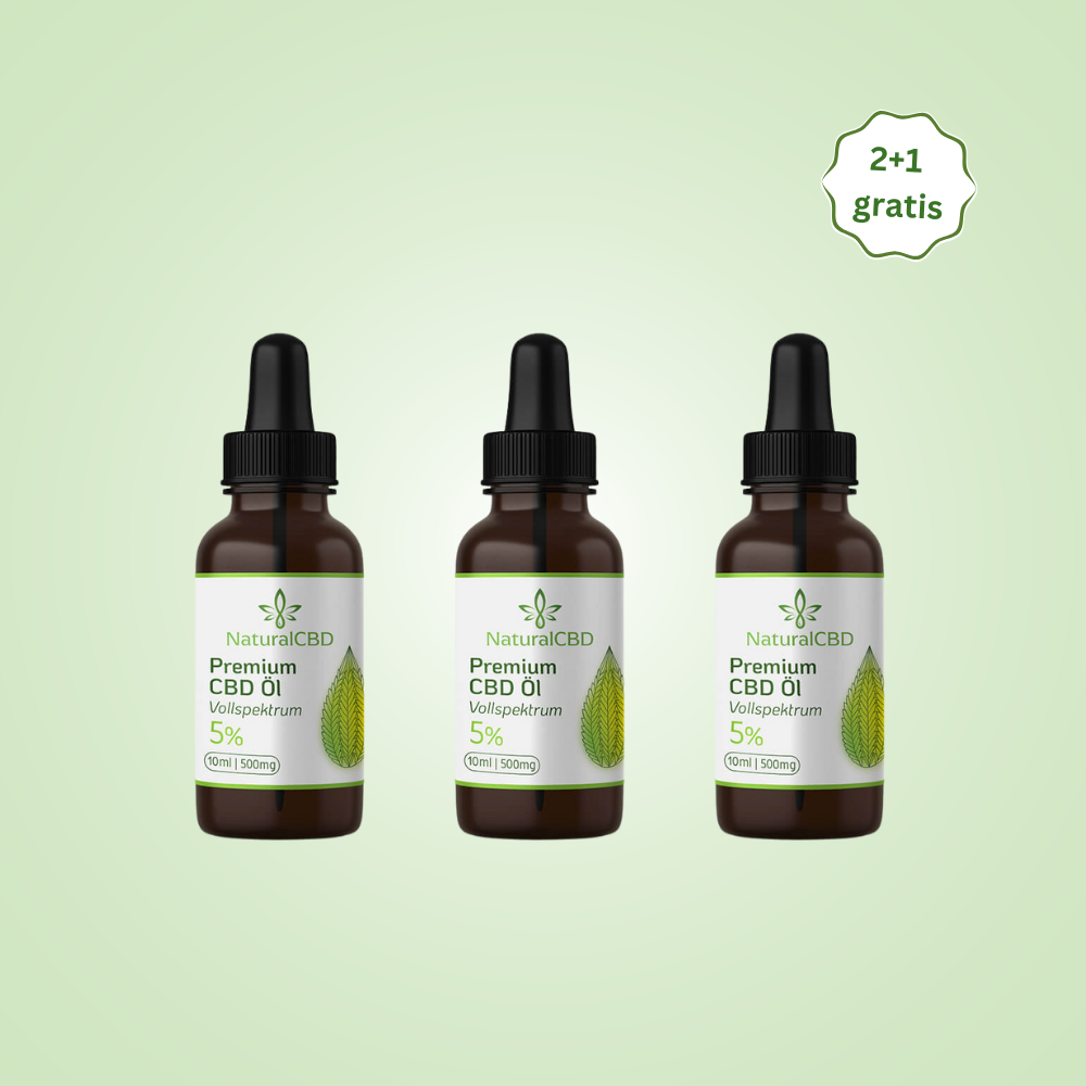 5 % CBD Öl – 2+1 Vorteilsset
